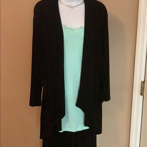 Chico’s size 2 black jacket / cardigan travelers